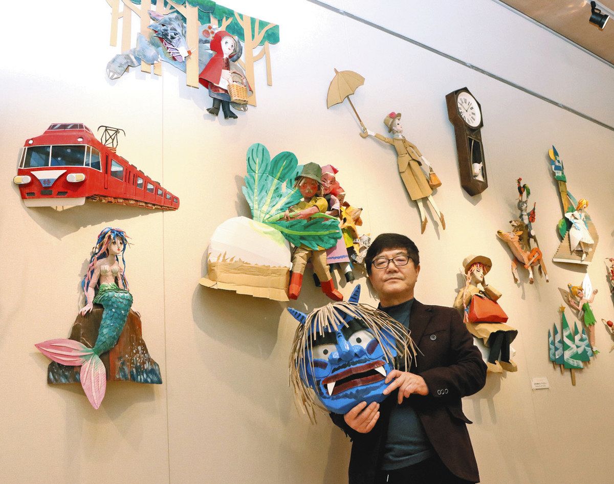 廃材で芸術を身近に 県博物館で竹や段ボール使った作品展：中日新聞Web