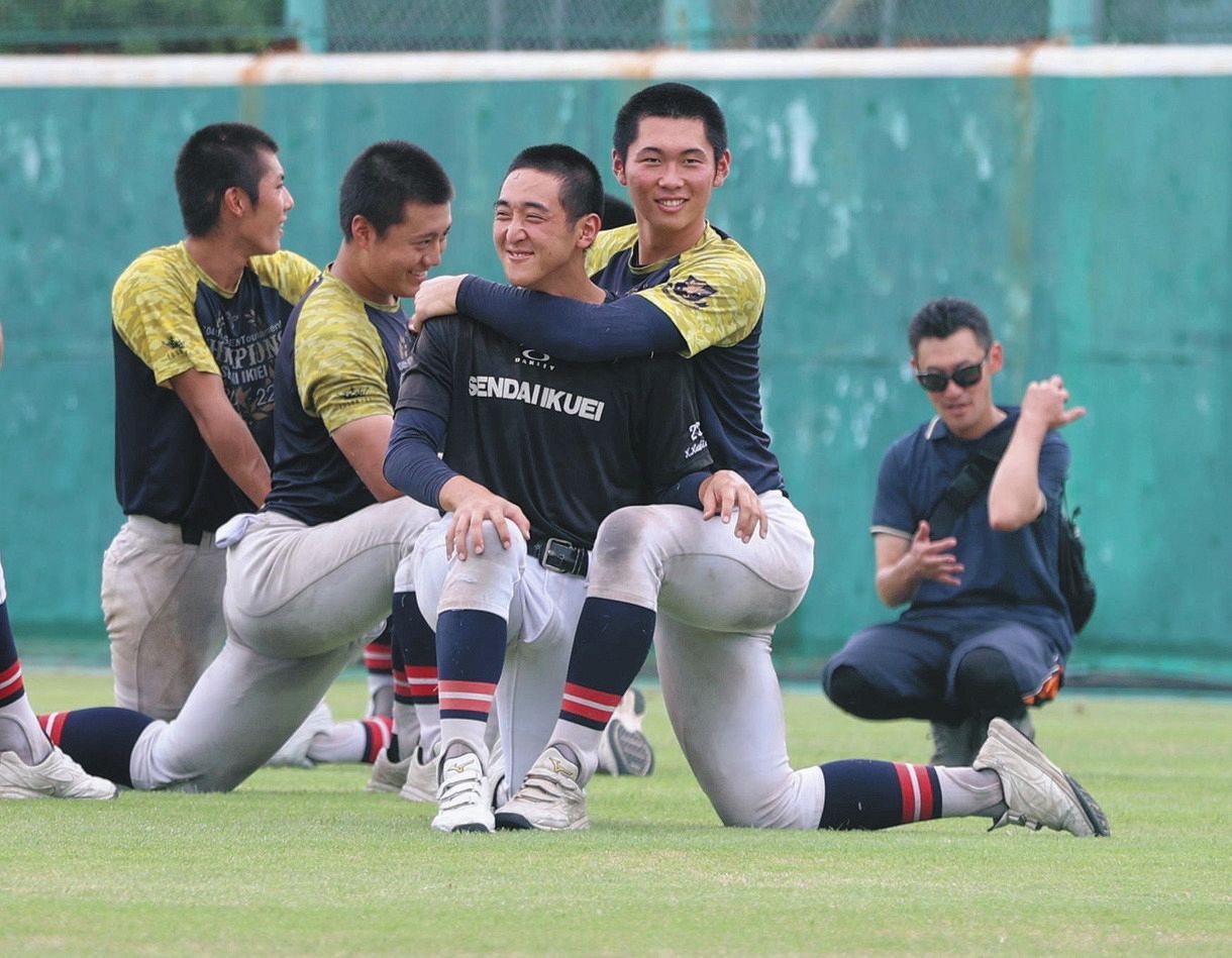 決勝前日の練習「とても驚異的なバッター」仙台育英捕手・尾形は