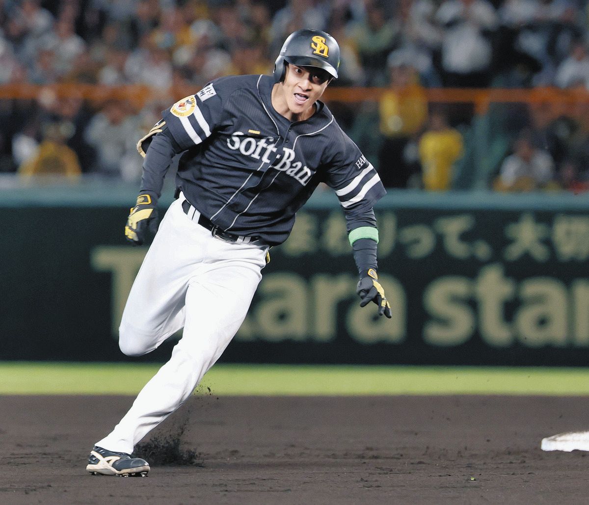 決勝打のソフトバンク・柳町達「歓声届いていた」完全アウェーの中で声 決勝打のソフトバンク・柳町達「歓声届いていた」完全アウェーの中で声