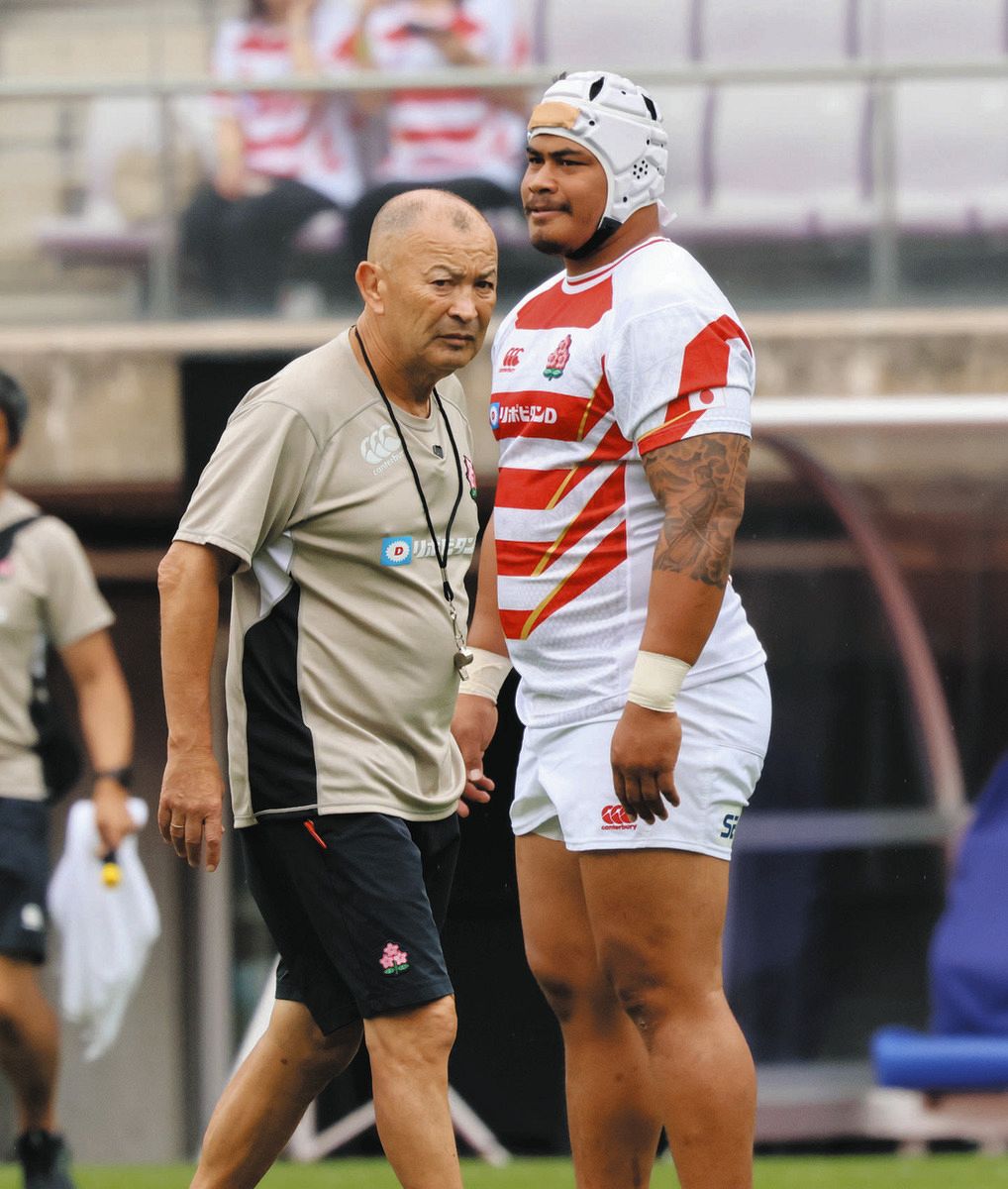 ラグビー日本代表、ジョージア戦前日練習 フランスでのシーズン終え