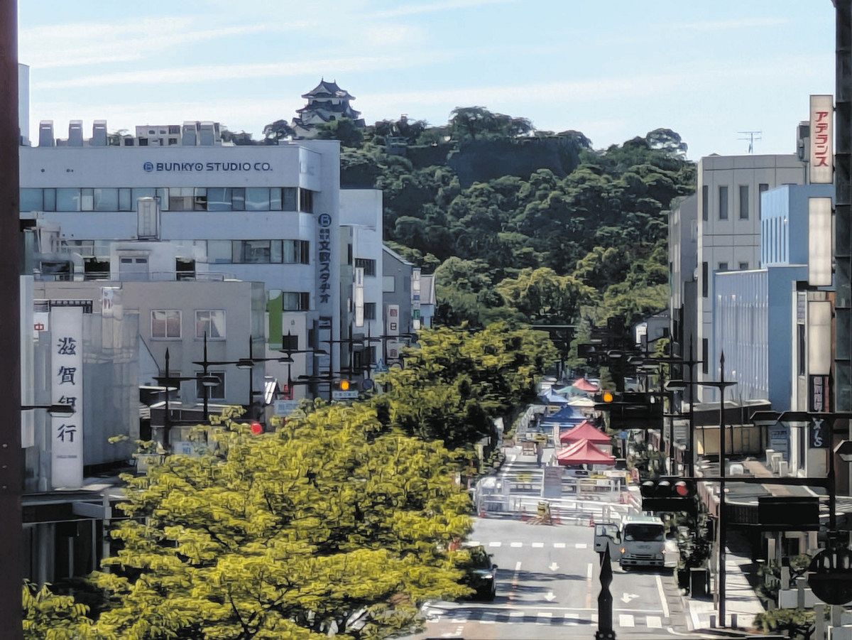 彦根市を「歩きたい街」にできるか 市が社会実験、彦根城周辺の回遊に 