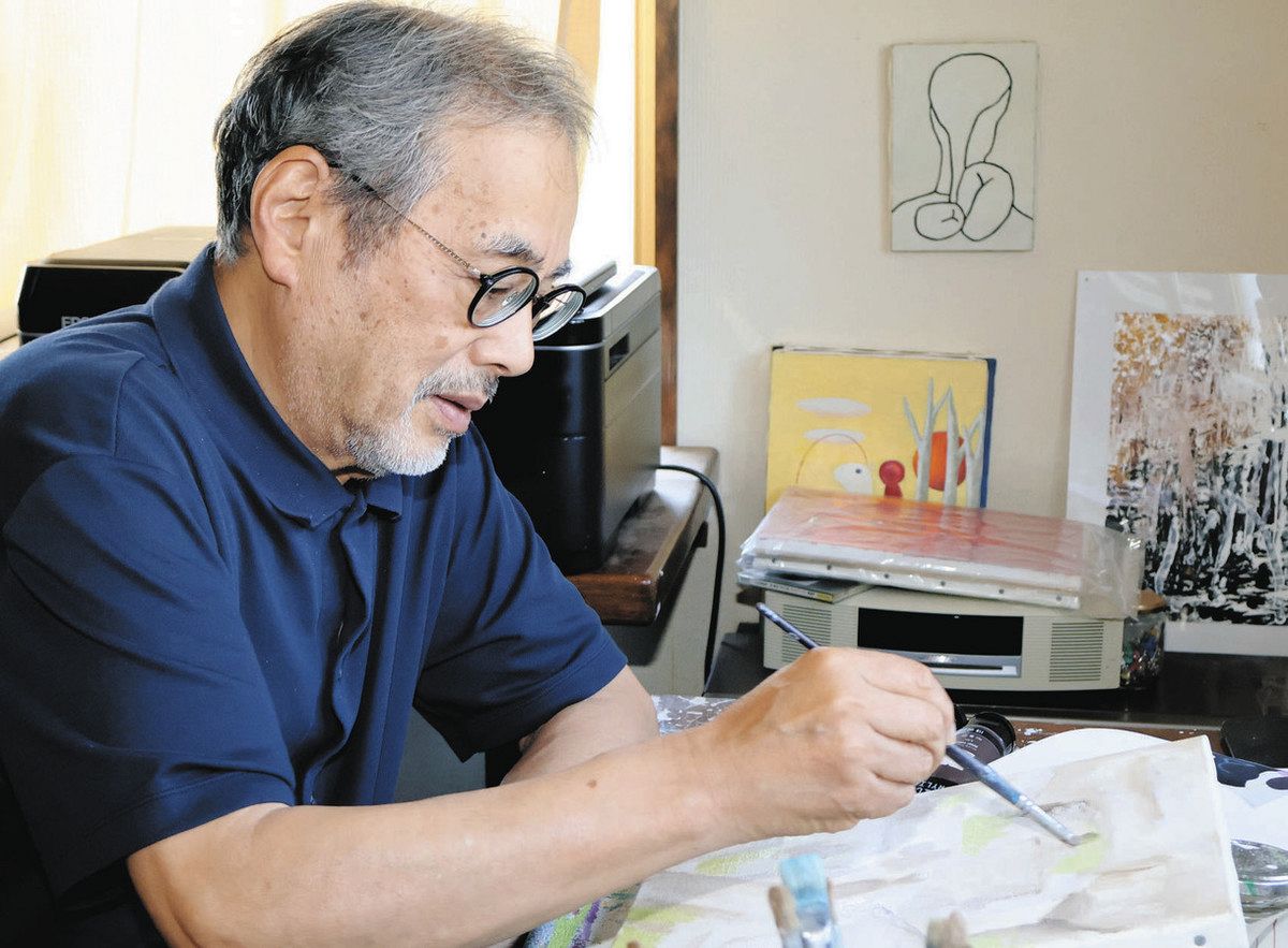 中原中也を描いた1枚が人生を変えた 「週刊新潮」表紙描いて28年、長野