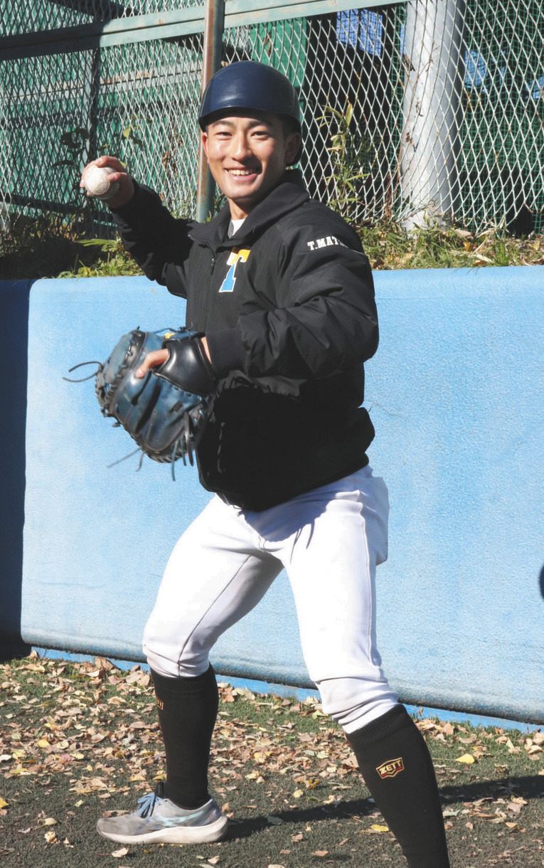 東大の強肩捕手 松岡泰が野手初のプロ視野に 勝負どころで打つ 打力アップ誓う 東京六大学野球 中日スポーツ 東京中日スポーツ 東大の強肩捕手 松岡泰が野手初のプロ視野に 勝負どころで打つ 打力アップ誓う 東京六大学野球 中日スポーツ 東京中日スポーツ