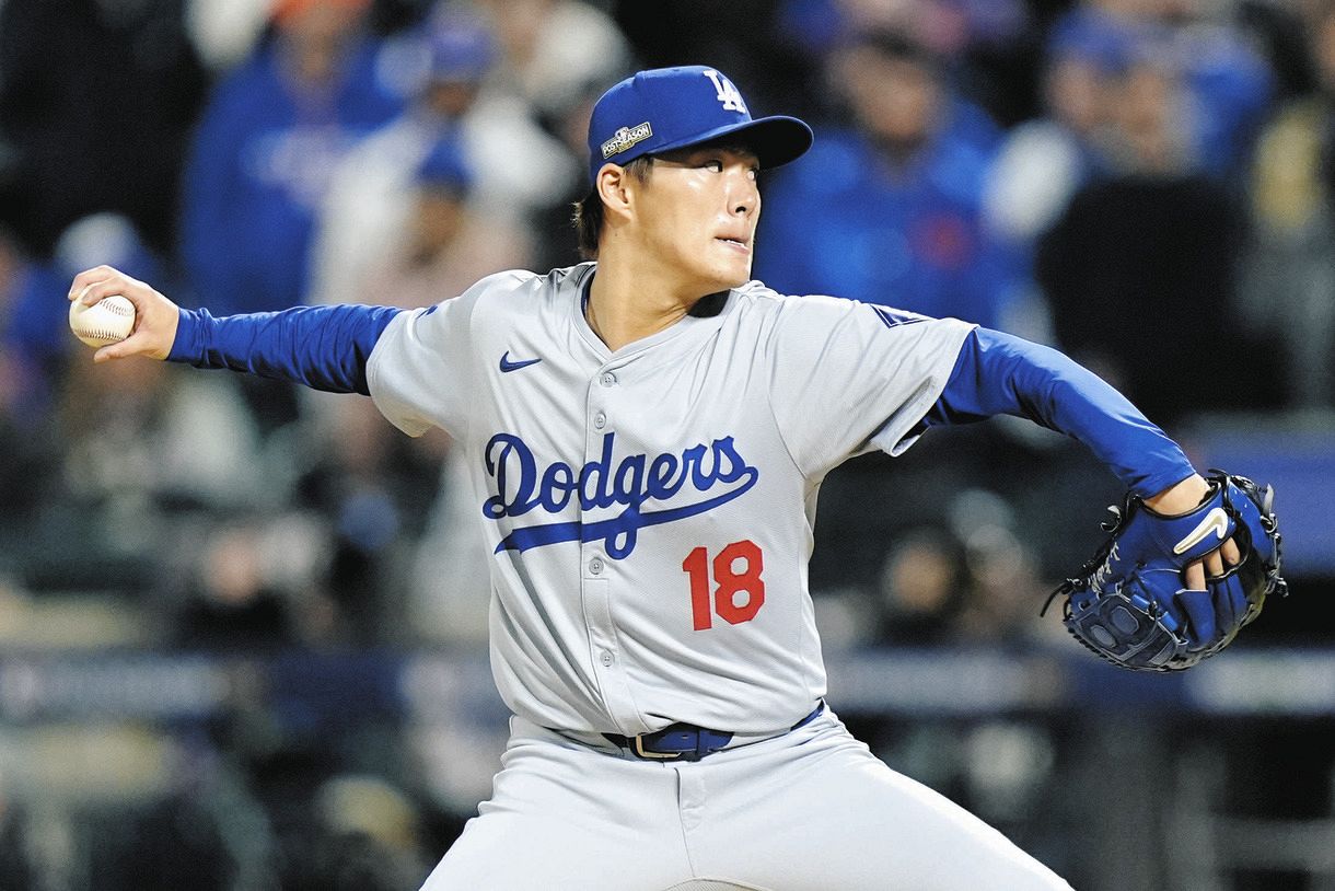 山本由伸、初回に同点ソロ浴びる 大谷翔平の一発直後…地区シリーズ第1