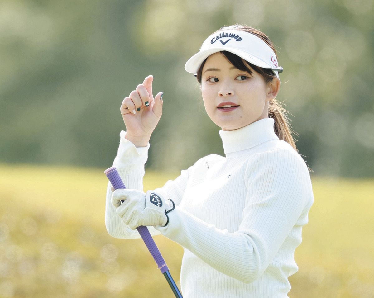 女子ゴルフ・政田夢乃、自身初の単独首位 「ツアーでベスト」の64を
