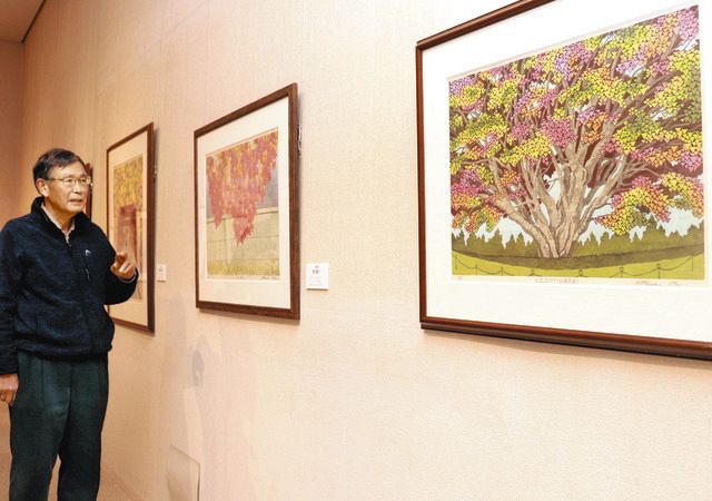 風景や建物、鮮やかに 木版画家・太田さんが松本で個展：中日新聞Web