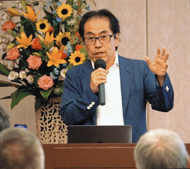 原発依存 疑問投げかけ 富山 元経産官僚・古賀さん講演会：北陸