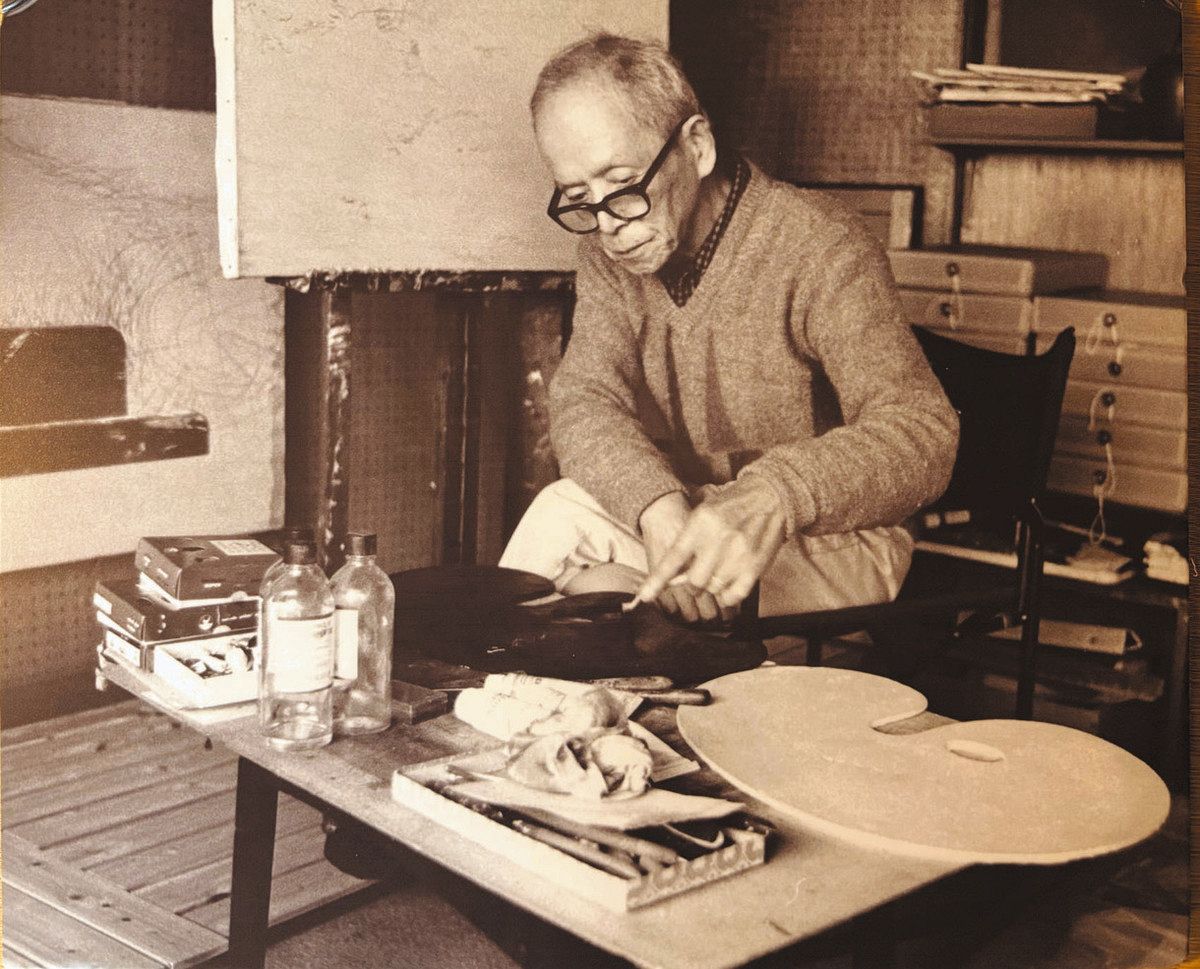 繊細さと温かみ漂う抽象画 県立美術館で鈴鹿出身・浅野弥衛の特集展示