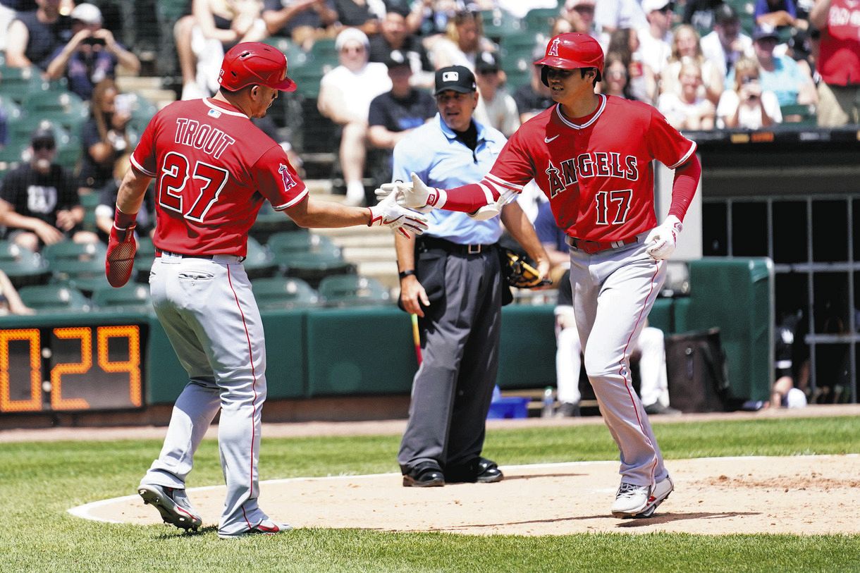 大谷翔平、今季初の1試合2発で2戦3発 “トラウタニ弾”27度は現役最多「ジャッジ＆スタントン弾」の28度に王手：中日スポーツ・東京中日スポーツ