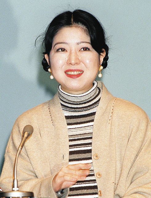 漫画家で江戸風物研究家の杉浦日向子さん（1995年10月31日撮影）