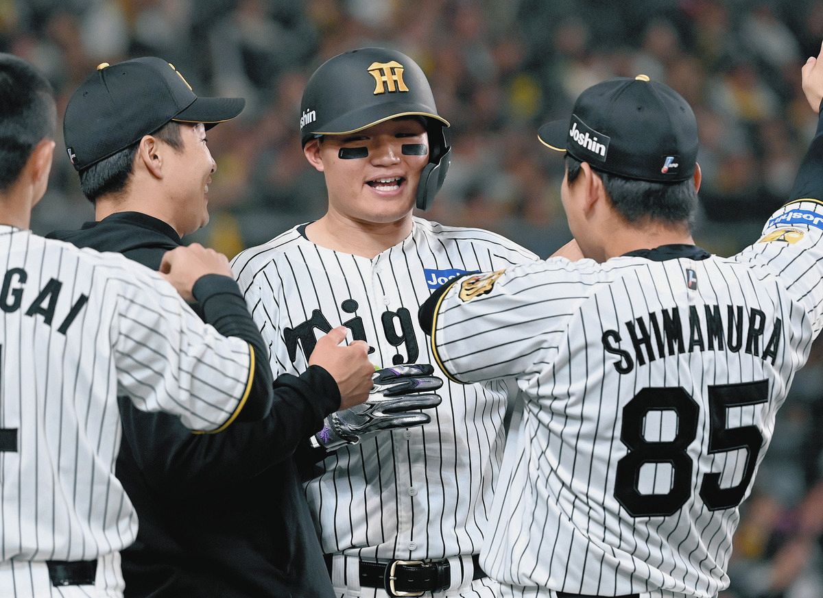 阪神・森下翔太、「もう初球から振ろうと」中日・根尾の150キロ粉砕、7