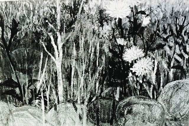 生誕100年 中村正義の風景画どこに 64年前出展の「庭先」「桜