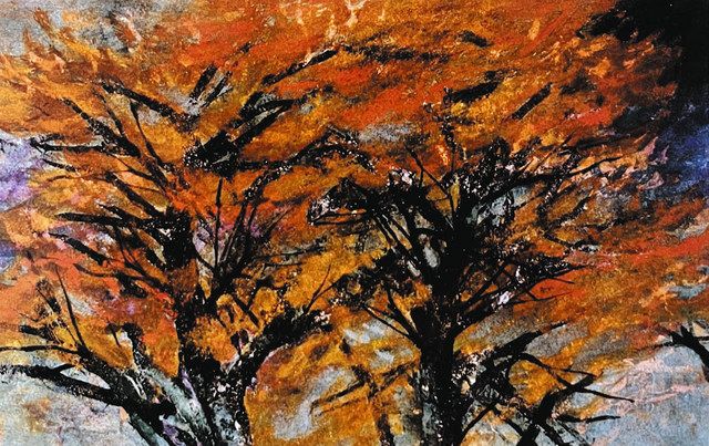 生誕100年 中村正義の風景画どこに 64年前出展の「庭先」「桜