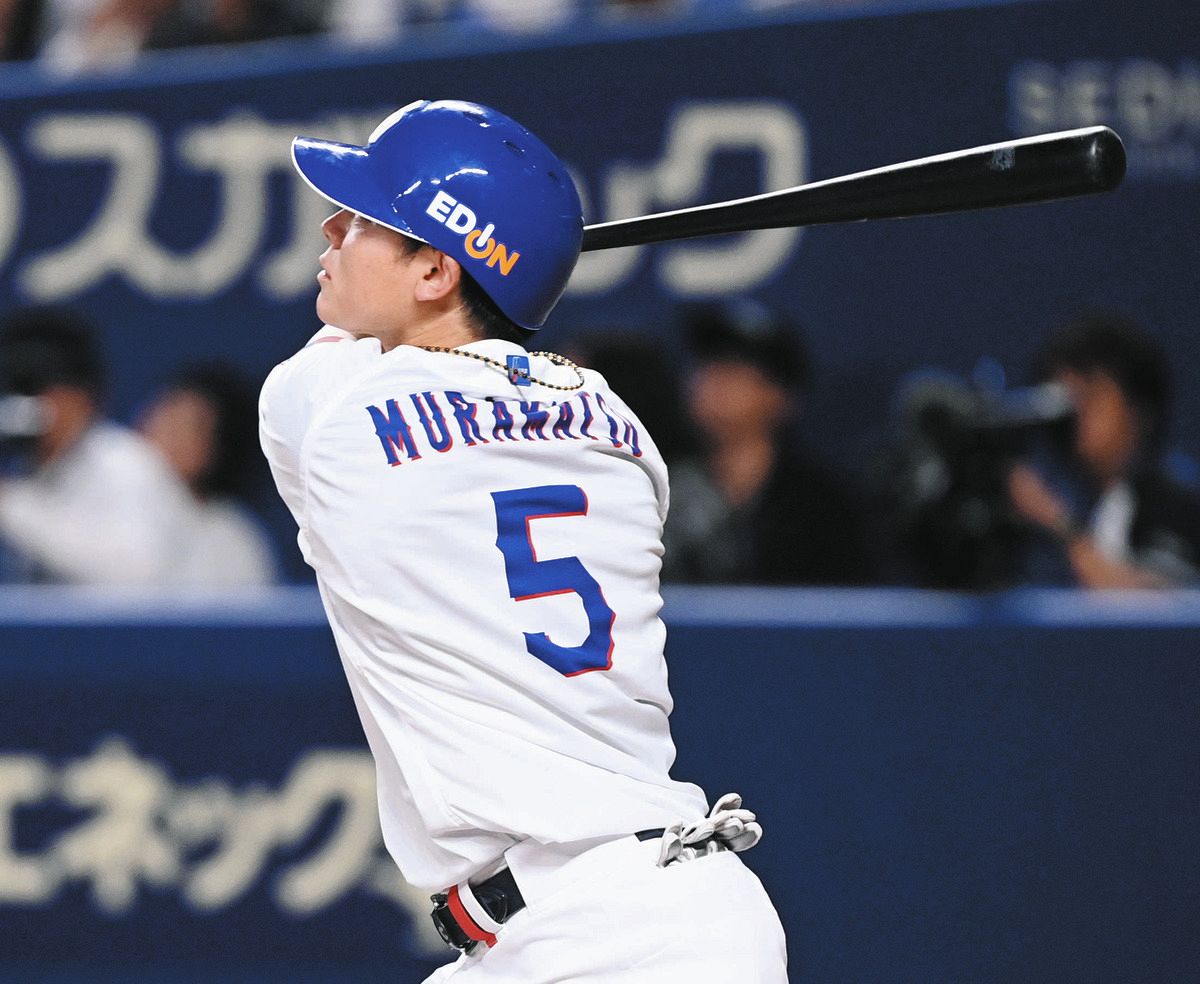 中日・村松開人、自身初の2戦連発！ヤクルト戦通算打率.355の“ツバメ