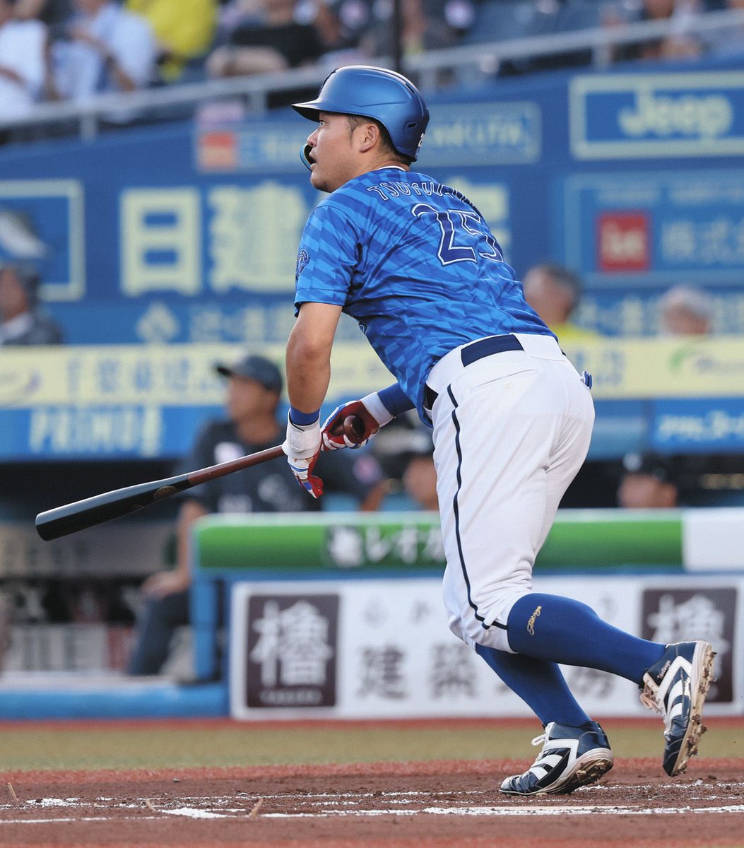 DeNA・筒香嘉智、先制の6号ソロ「ストレートをしっかり上からたたく