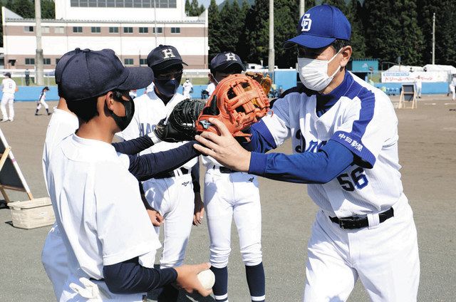 元中日・前原選手らが野球指導や特別試合 古川でドリーム・ベース