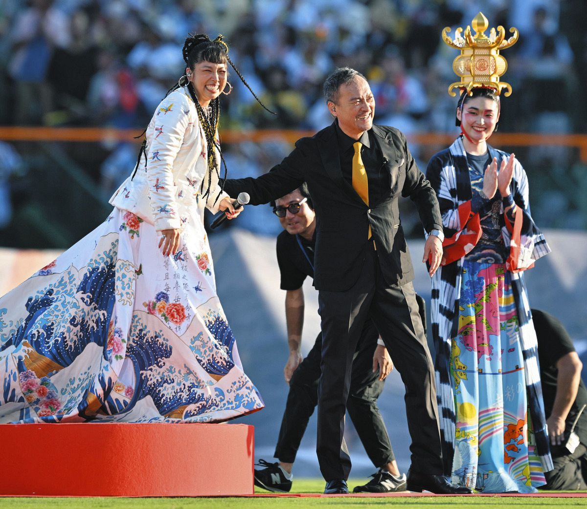 甲子園100周年記念式典に渡辺謙ら大物続々登場「世界に誇れる球場を 