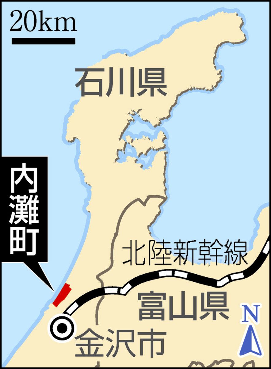 震源から約100キロ・石川県内灘町、液状化深刻 「もうこの家に住めない
