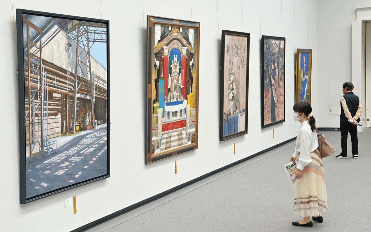 心高まった瞬間をアートに 12日まで、光風会名古屋展：中日新聞Web