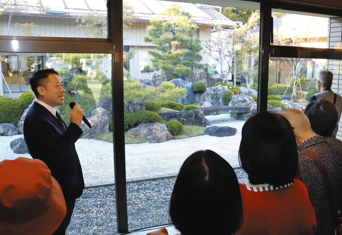 庭園文化を次世代に継承へ 湖西市老人福祉センターで造園家・中根金作