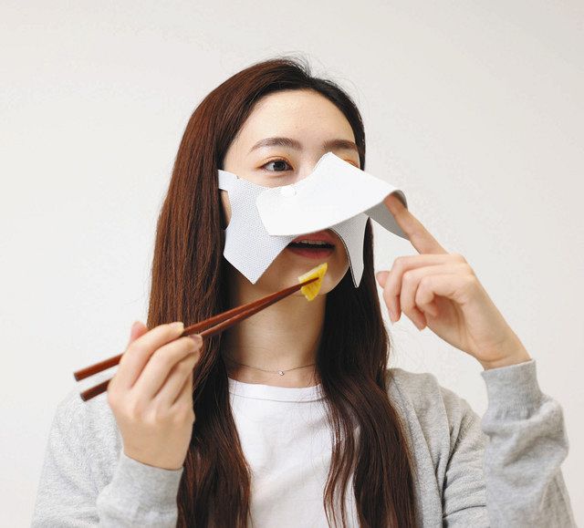 飛沫飛びにくい 鳥のくちばしのようなマスク 羽島のテクナードが販売 中日新聞web