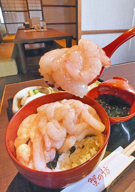 デリ写ス 越前蟹の坊 坂井市 三国湊甘海老てんこ盛り丼 中日新聞web