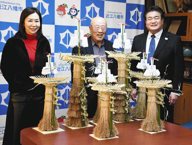市にミニ松明７本 次世代へ贈る会 寄贈 近江八幡 中日新聞web