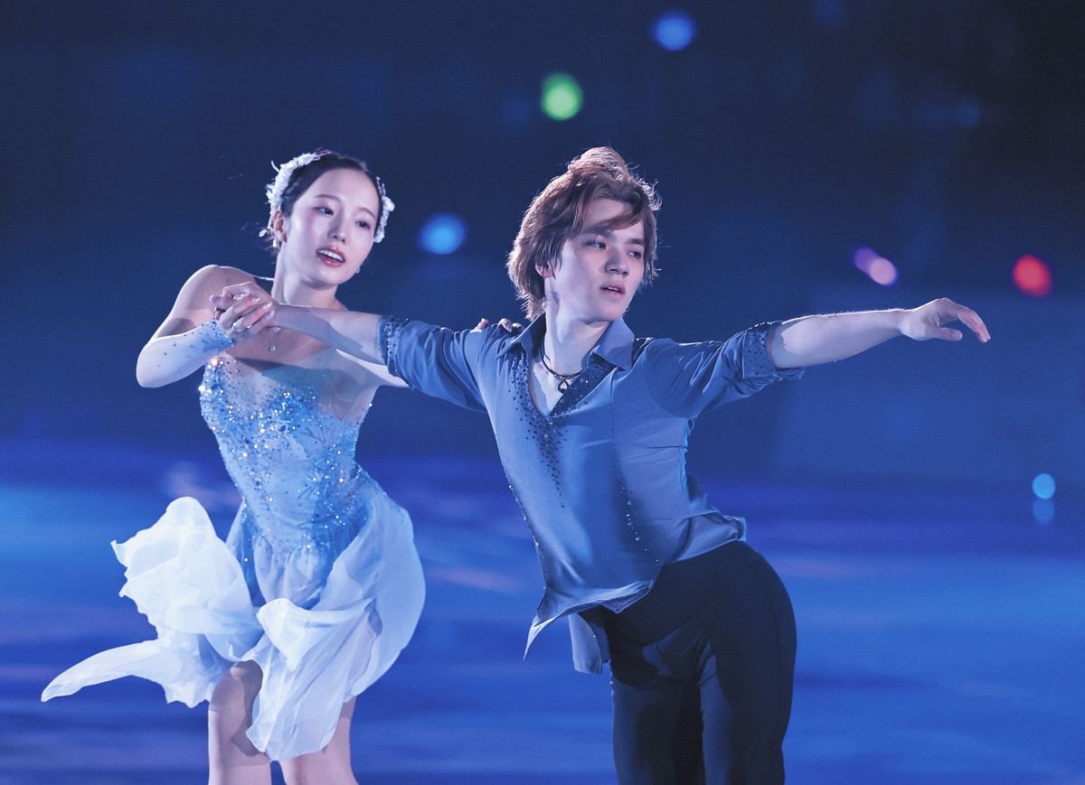 ◇『しょまりん』カップル 宇野昌磨さんと本田真凜さん、披露した