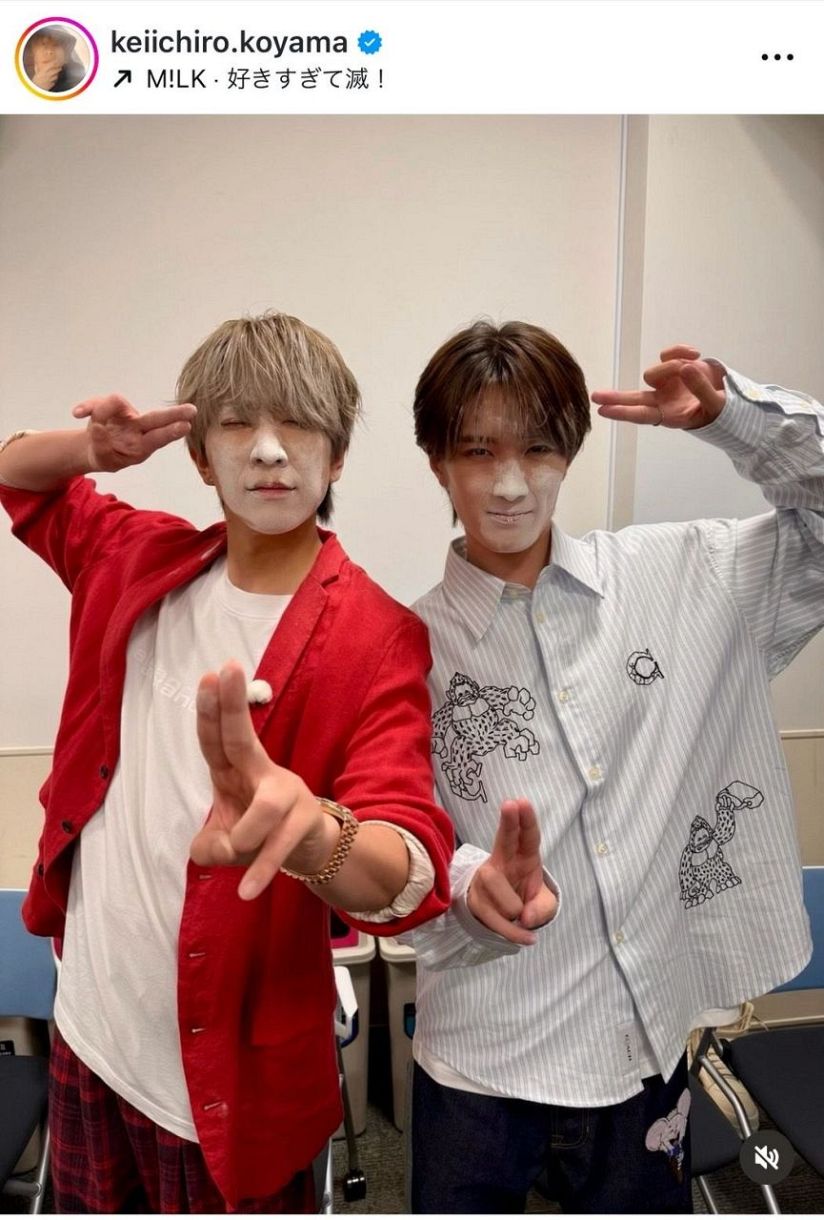 小山慶一郎のインスタグラムより