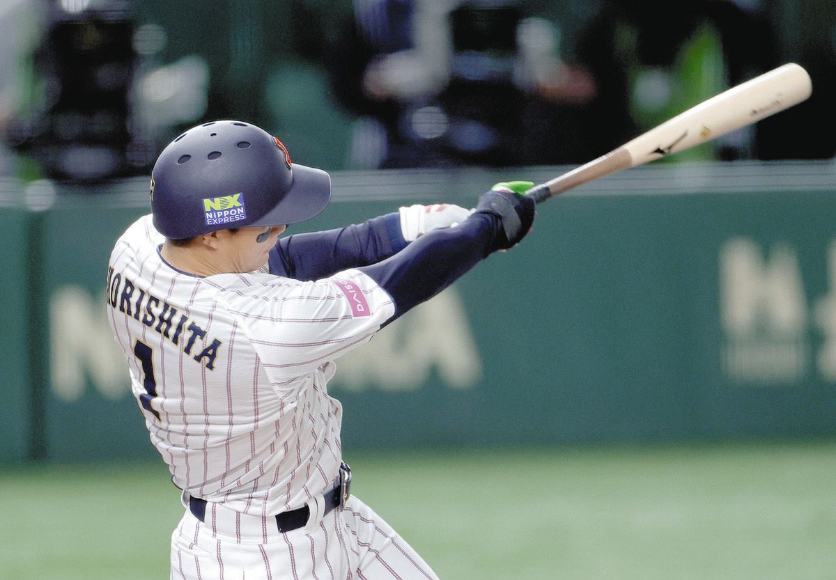 侍ジャパン・森下翔太、初回に2点適時二塁打 またも4番のバットが