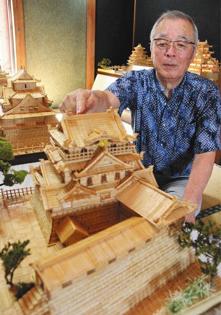 つまようじで８名城再現 浜松市中区の高柳さん 中日新聞しずおかweb