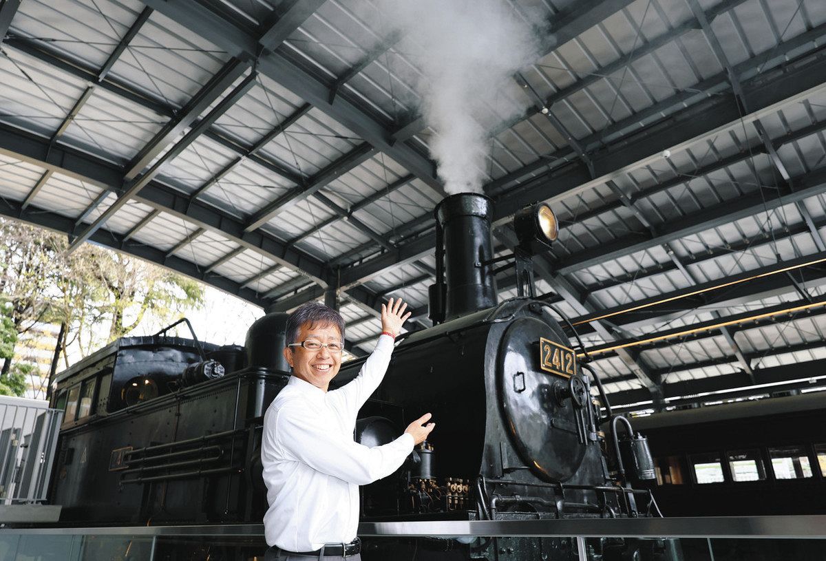 B6形SLの動く車輪楽しんで 名古屋市科学館に鉄道ひろばがオープン：中