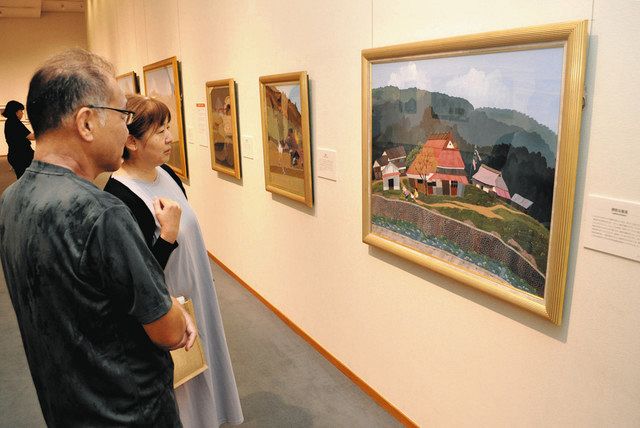 ふるさとの風景」絵画と人形コラボ展 諏訪の原田泰治美術館：中日新聞Web