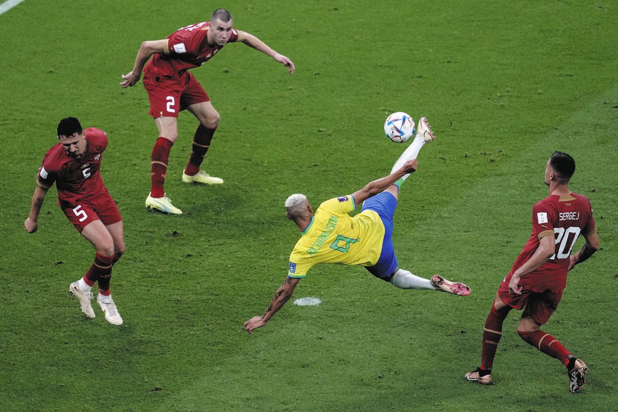 リシャルリソン もうキャプテン翼じゃん ブラジルfwのスーパーゴールをネット称賛 カタールw杯 中日スポーツ 東京中日スポーツ