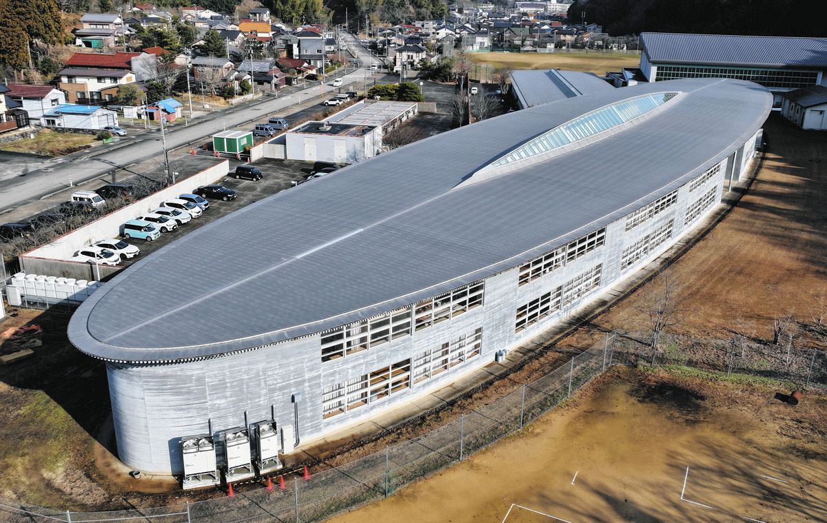 未来の学び舎5】楕円形校舎の「余白」生かす 石川・加賀市錦城中学校