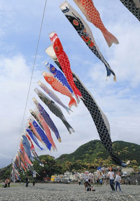 最後に喜んでもらえてよかった」 七里御浜にたなびく惜別の「鯉のぼり