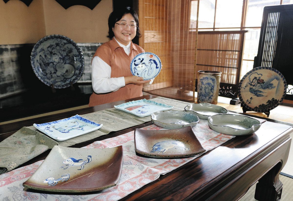 常滑の絵付け職人・山田元三さん回顧展 25日からギャラリー不及子で
