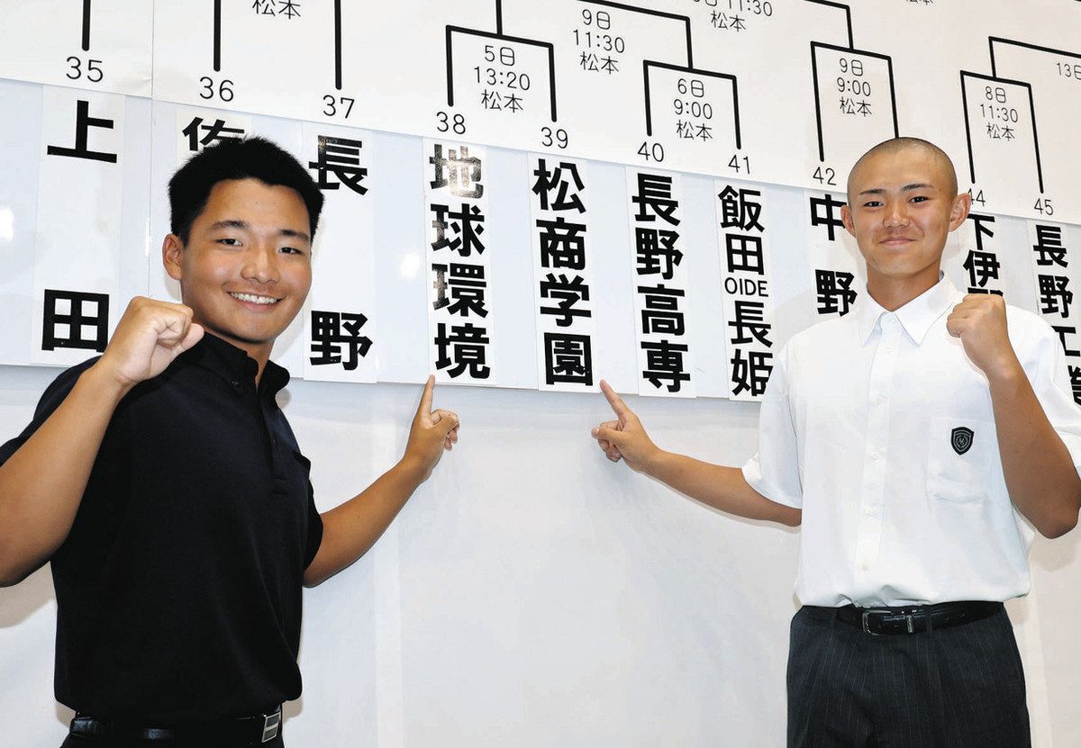 高校野球長野大会の組み合わせ決まる 開幕試合は松商学園VS地球環境 