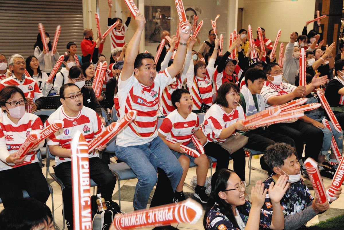ラグビー日本代表、次は咲くよ 浜松市と静岡市でPV熱狂：中日