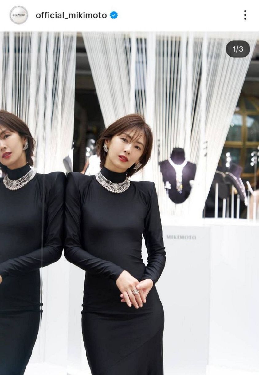 実際の投稿】北川景子、漆黒ドレス×ハイジュエリーで魅せる異次元の