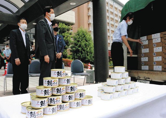 ウクライナにサバ缶発送 小浜市が2400缶 中日新聞web