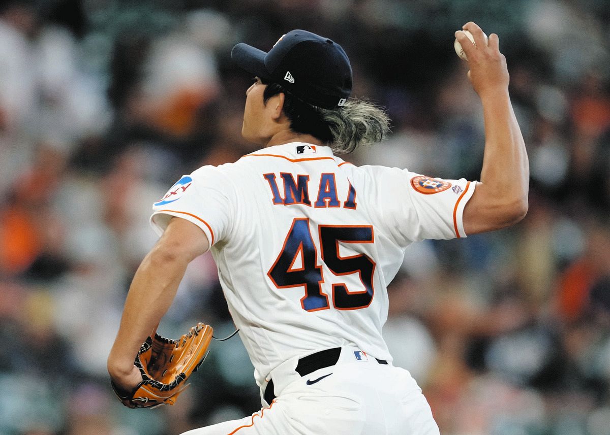今井達也、MVP3度のトラウトからメジャー初の奪三振 直球3球でねじ伏せ