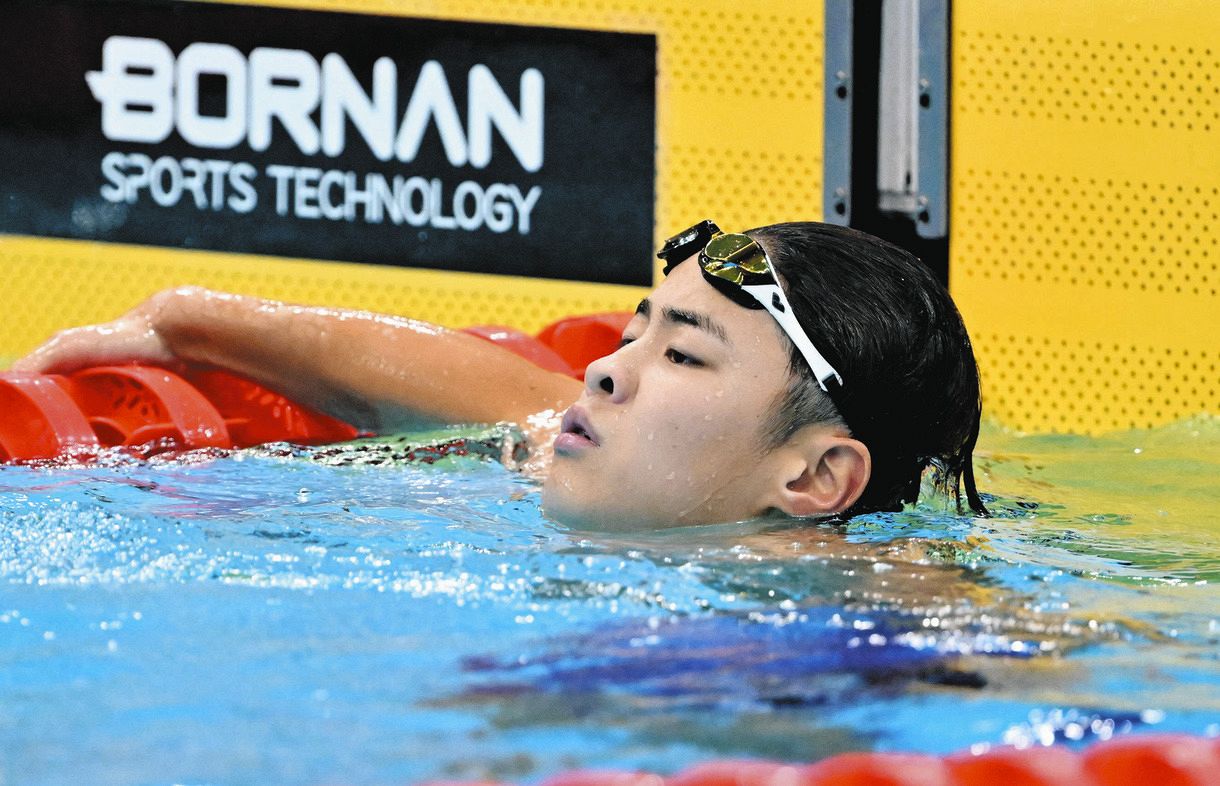 競泳200m個人メドレー、松下知之が金メダル 愛知県・豊川高校の小島夢