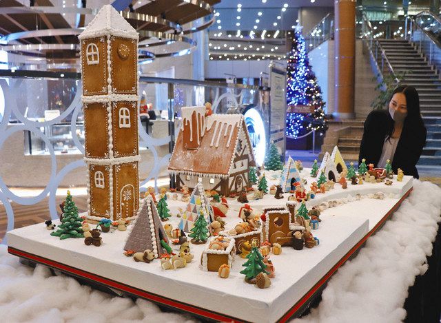 ホテルに「お菓子の家」 大津、滋賀短大生が制作：中日新聞Web