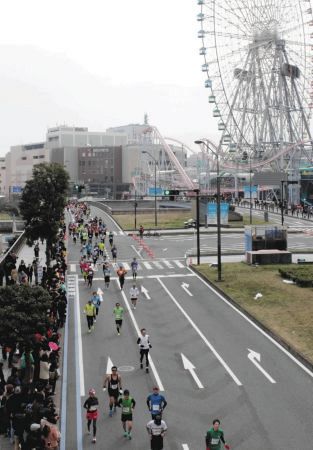 2015年3月に開催された横浜マラソン