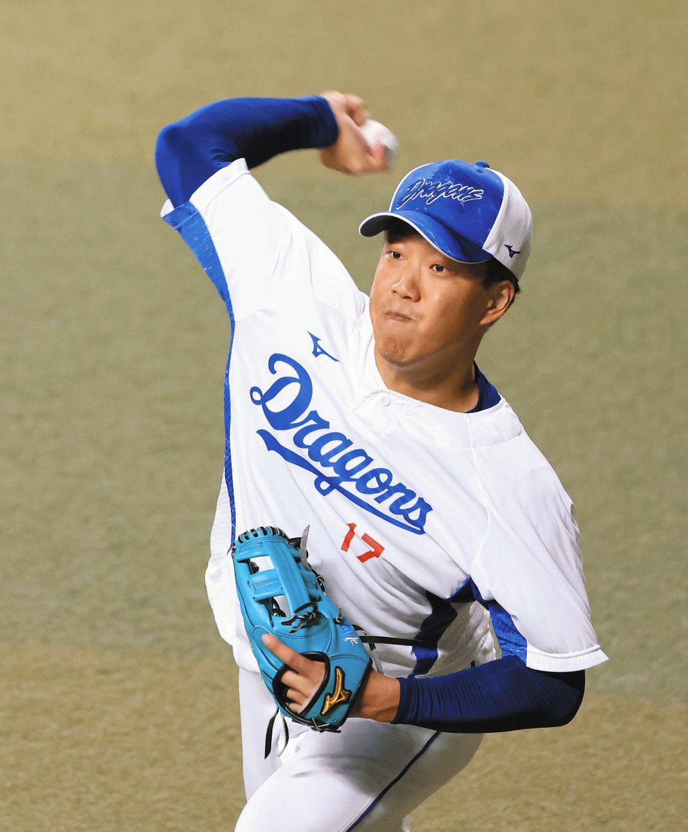 中日ドラゴンズ 柳裕也 直筆サインユニフォーム 2024縄