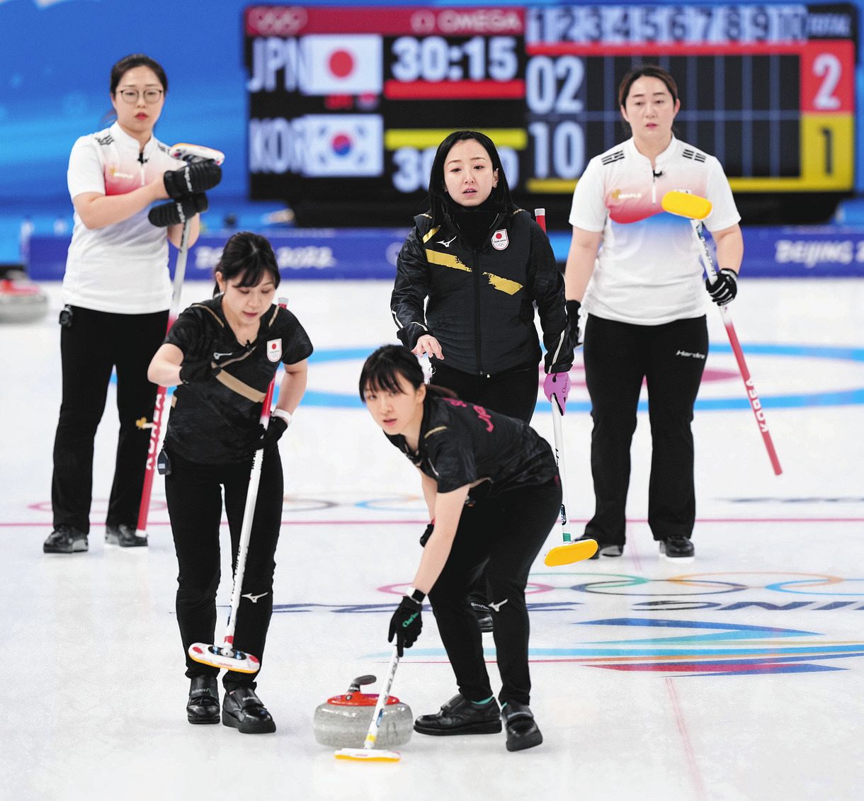 日本 因縁の相手 韓国にリード許し折り返す 北京五輪カーリング前半 中日スポーツ 東京中日スポーツ