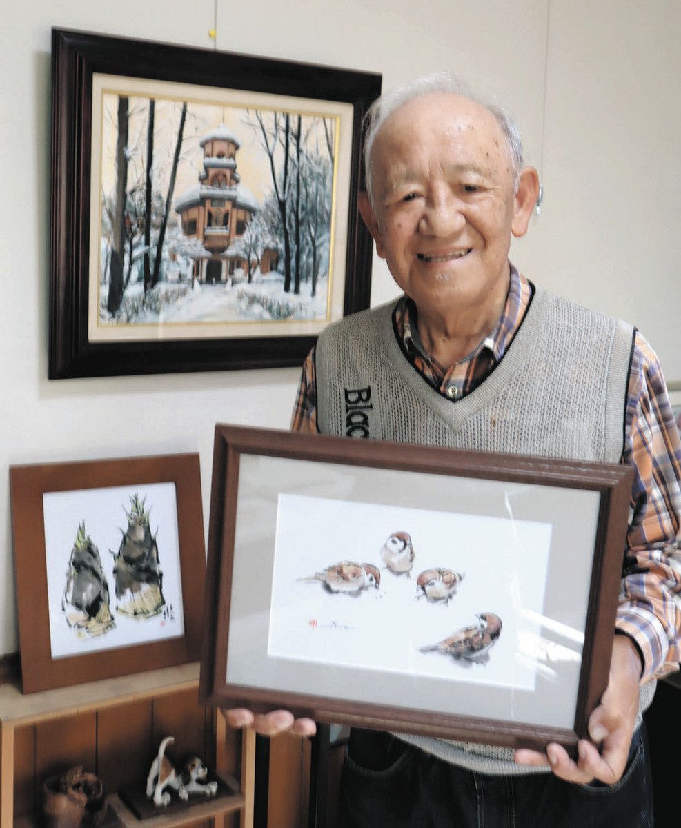 85歳、絵とともに歩んだ 高浜・古橋さん、11月に最後の個展：中日新聞Web