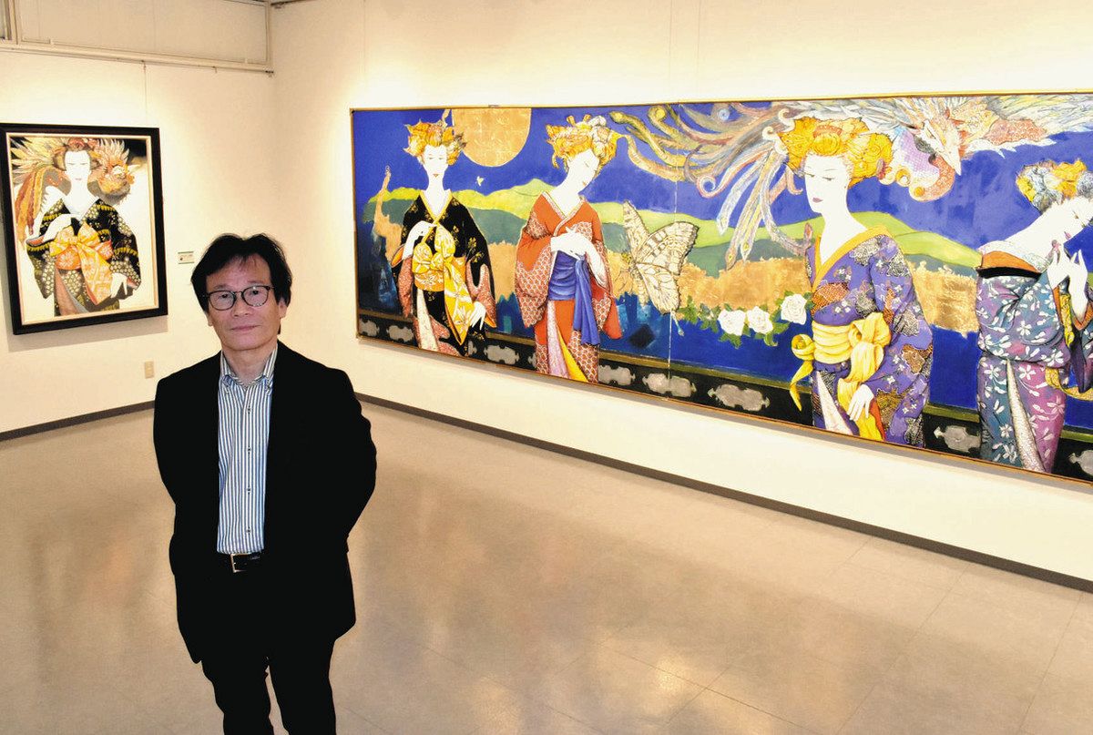 遊里の世界、今風に 名古屋で現代美術家協会副代表の個展：中日新聞Web