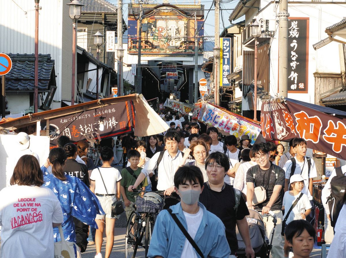 沿道埋める楽しい露店 長浜で夏中さん始まる：中日新聞Web